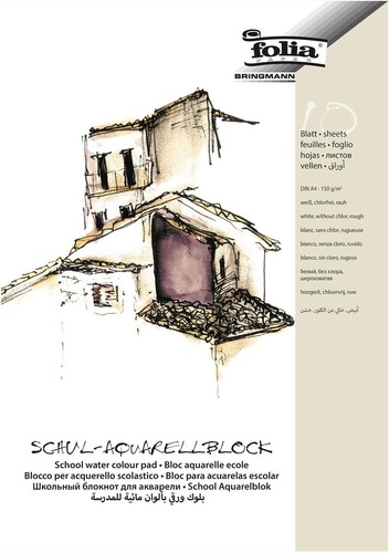 Folia schul aquarellblock rauh - folia,