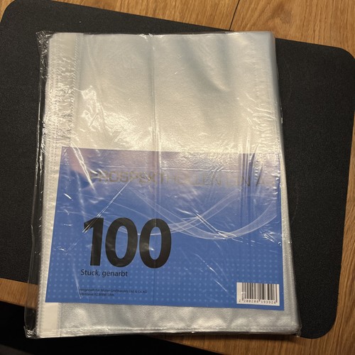 100 prospekthüllen/
