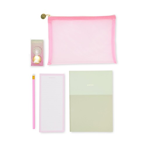 Schreibwarenset teilig pink - 6-teilig,,