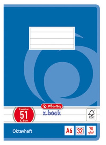Herlitz oktavheft book - oktavheft, x.book