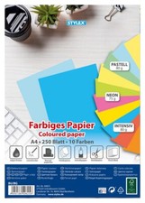 Farbiges Papier, DIN A4, 250