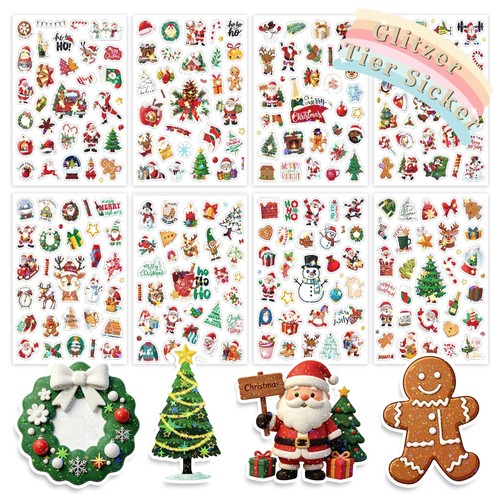 Stück weihnachts glitzer - 8,