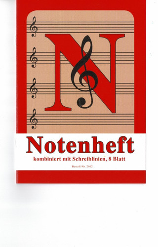 Notenheft kombiniert mit - notenheft,