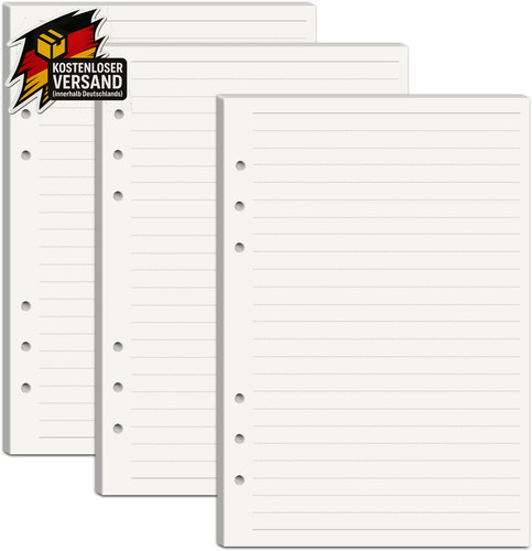 Liniert nachfüllpapier - a5,