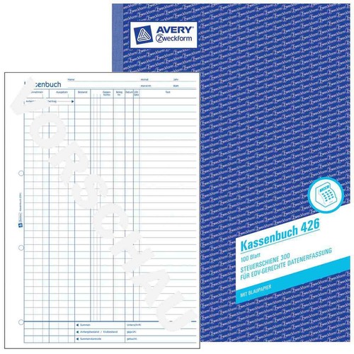 Avery kassenbuch 426 edv - kassenbuch,
