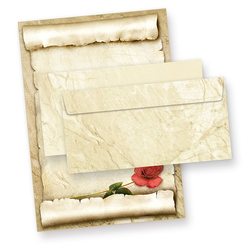 Briefpapier set liebesbrief - briefpapier-set,