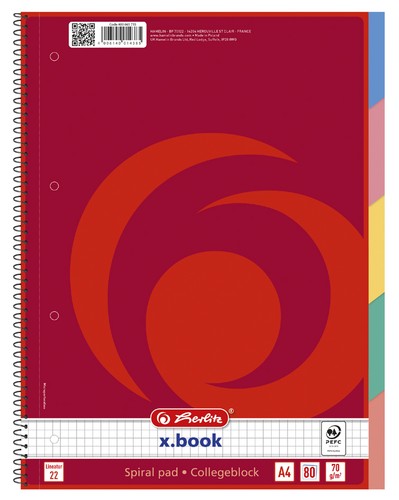 Herlitz register collegeblock - herlitz,
