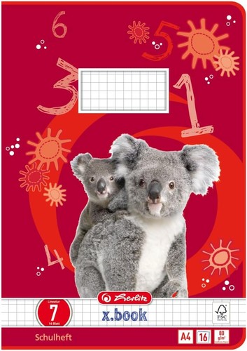 Herlitz schulheft book - x.book, din